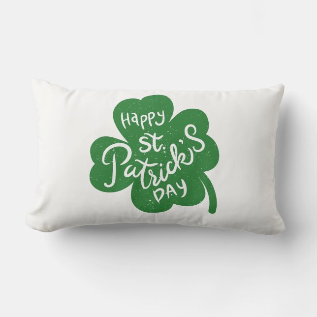 Rectangle Le Coussin de Clover de St. Patrick (Recto)