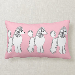 Rectangle Les caniches blancs rougissent coussin lombaire