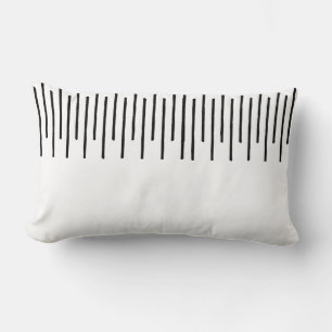 Rectangle Lignes décalées Coussin Lumbar tribal