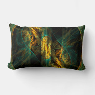 Rectangle L'oeil de la Jungle Abstrait Art Lumbar Coussin