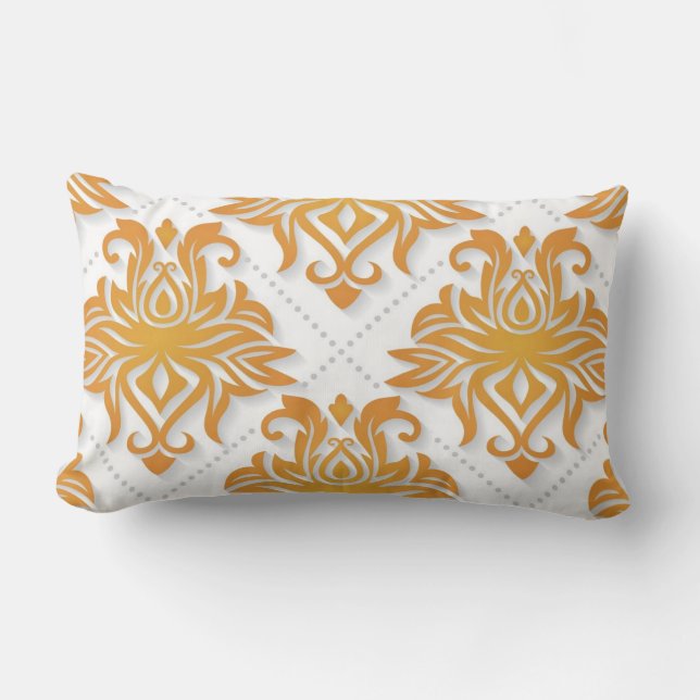 Rectangle Lumbar Coussin Gold Design (Recto)