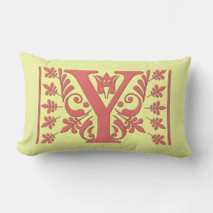 Rectangle M COUSSIN INITIAL - rose M sur Arrière - plan JAUN