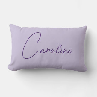 Rectangle Magnifique Coussin Violet Personnalisé avec Écritu