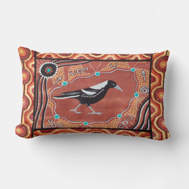 Rectangle Magpie Dream Automne Coussin Cushion (Recto)