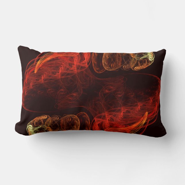 Rectangle Métamorphose Abstrait Art Lumbar Coussin (Recto)