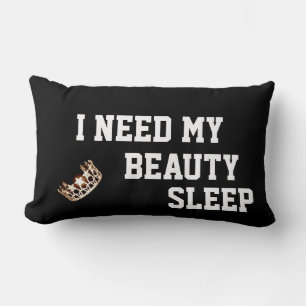 Rectangle Miss USA America style Crown Need My Sleep Coussin