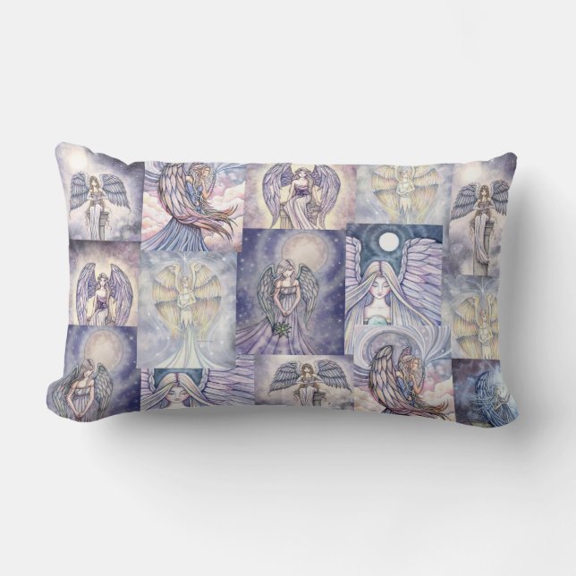 Rectangle Molly Harrison Anges Collage Coussin (Recto)