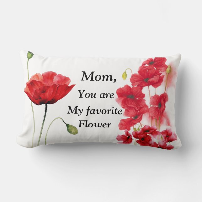 Rectangle Mon Coussin Flower Lumbar préféré (Recto)