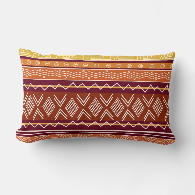 Rectangle Motif tribal Mix 2 Coussin (Recto)