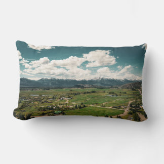 Rectangle Mountain Valley Serenity - Grand Coussin