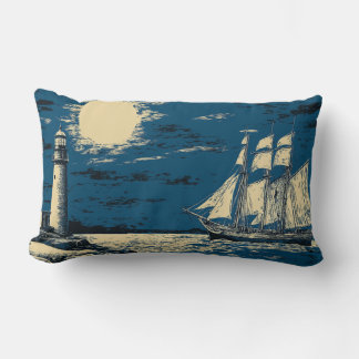Rectangle Navire fantôme près du Coussin phare