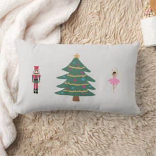 Rectangle Noisette Ballet Peinture de Noël Lumbar Coussin