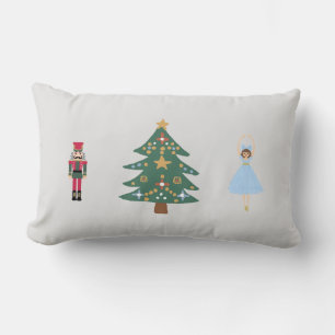Rectangle Noisette Ballet Peinture de Noël Lumbar Coussin