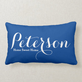 Rectangle Nom Lumbar Coussin Home Sweet Home