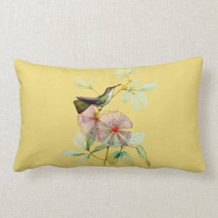 Rectangle Oiseau dans le coussin lombaire botanique d'arbre