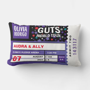 Rectangle Olivia Rodrigo Ticket Stub Coussin