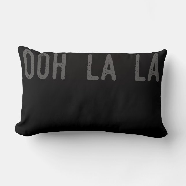 Rectangle Ooh La La Lumbar Coussin (Recto)