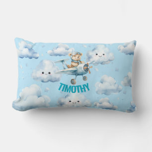 Rectangle Ours en peluche Aviateur Coussin Lombaire
