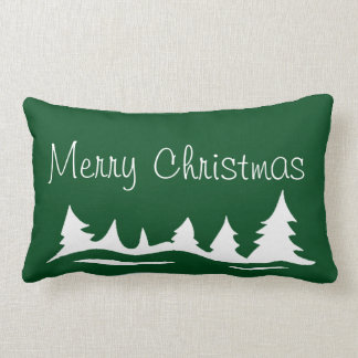 Rectangle Paix de Joyeux Noël sur le coussin de vacances de