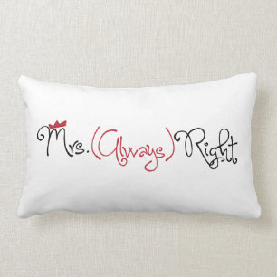 Rectangle Personnalisée Mme Toujours Droite Lumbar Coussin