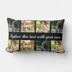 Rectangle Personnalisez le collage photo et le coussin lomba