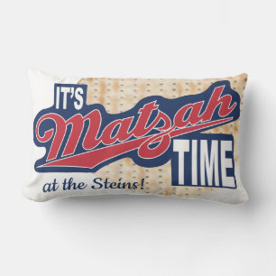 Rectangle Pessa Seder Lumbar Coussin "C'est le TEMPS DE MATZ