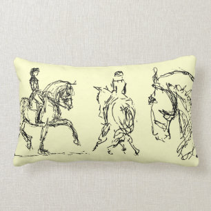 Rectangle Petit Coussin de Dressage Horse