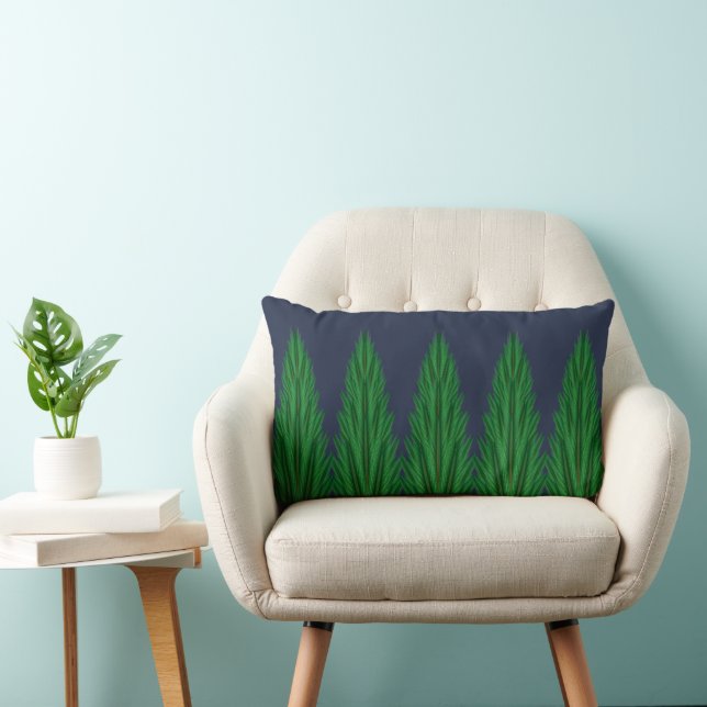 Rectangle Pins Miroir Lumbar Coussin (Chaise)