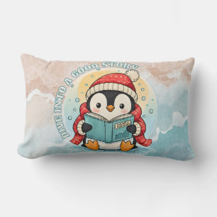 Rectangle Plongez dans une bonne histoire Coussin de lecture