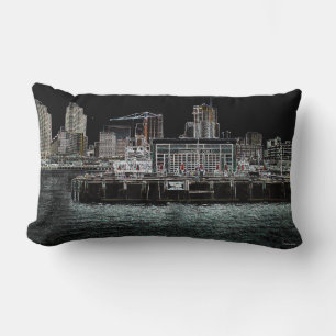 Rectangle Port de San Diego - Broadway Pier Coussin