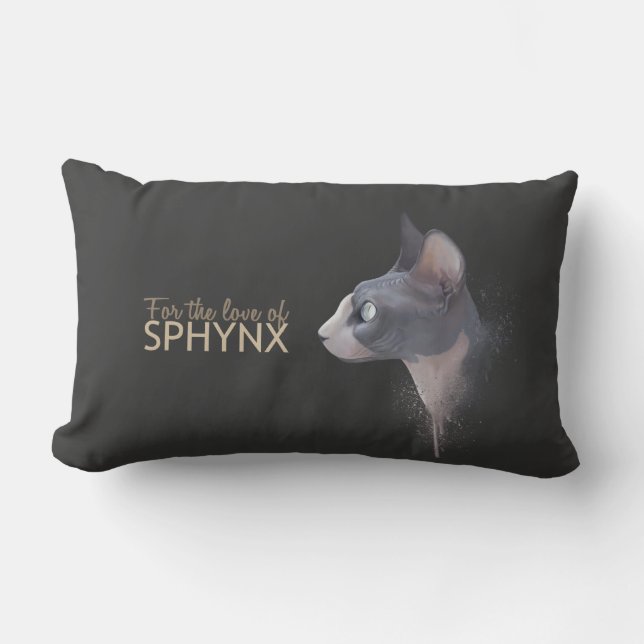 Rectangle Pour l'amour du coussin de SPHYNX (Recto)