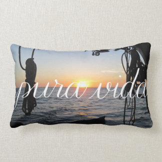 Rectangle Pura Vida ! Coussin de coucher du soleil de Rican