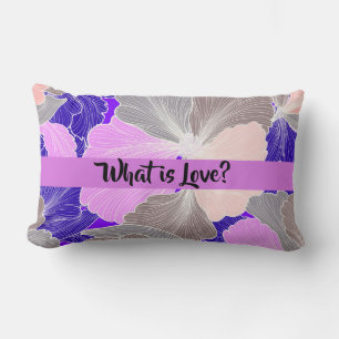 Rectangle Qu'est-ce que l'Amour ? Coussin Pastel Fan Leaf ré