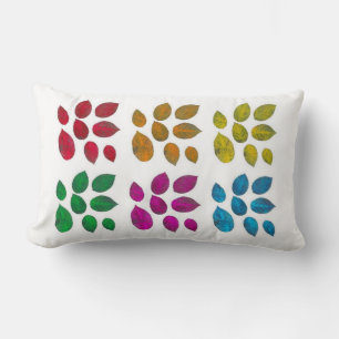 Rectangle Rainbow Feuille American MoJo Coussin