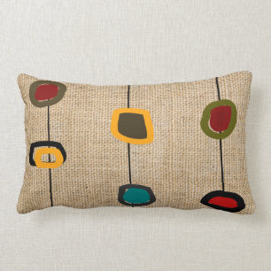 Rectangle Rectangles et cercles modernes 3 de coussin de la