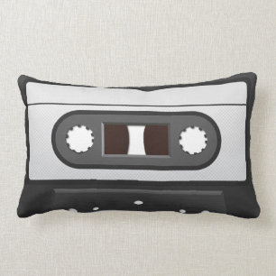 Rectangle Rétro coussin de bande de mélange de cassette