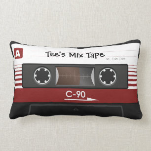Rectangle Rétro coussin d'enregistreur à cassettes