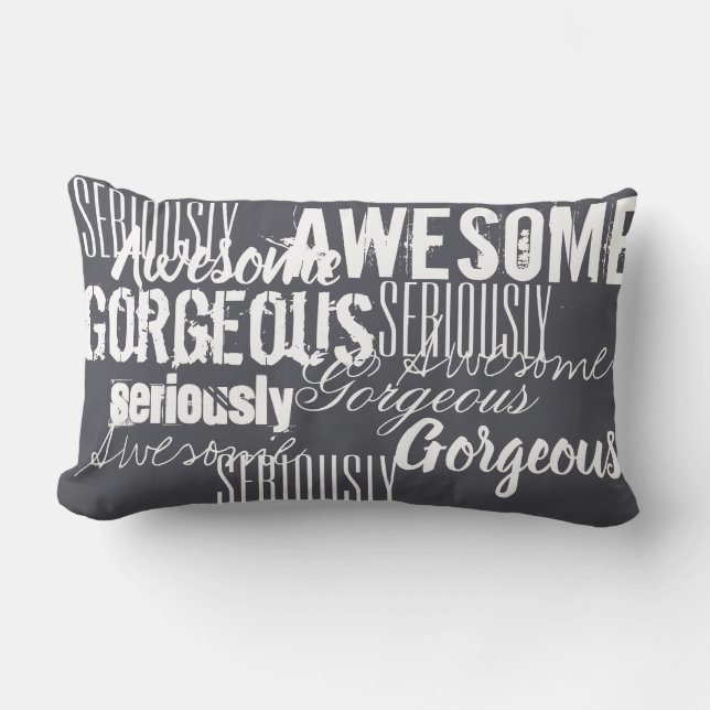 Rectangle Sérieux Superbe Coussin Jeu d'Oreiller (Recto)