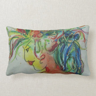 Rectangle Singe avec le coussin de femme