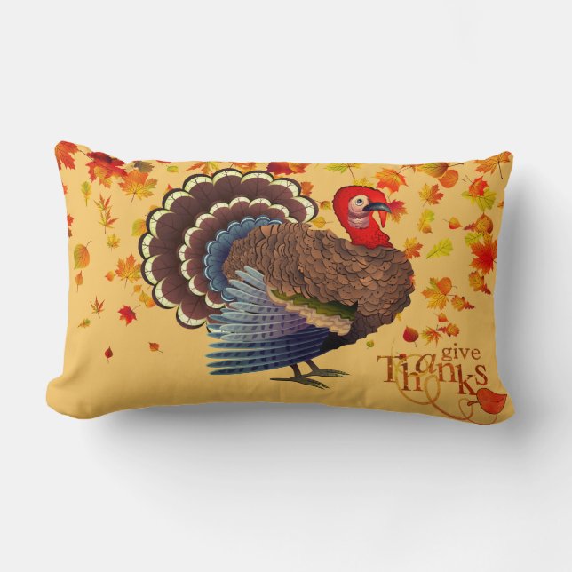 Rectangle Thanksgiving Turquie Coussin (Recto)
