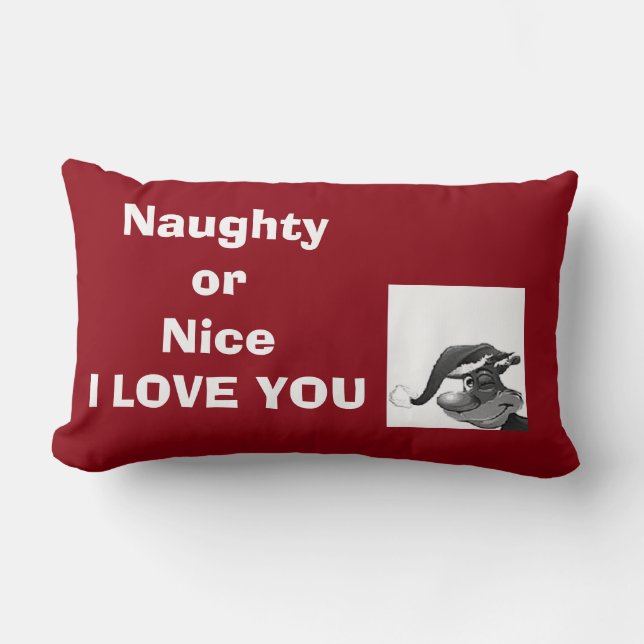 RECTANGLE TOSS COUSSIN POUR LA NAUGHTY/NICE DANS VOTRE VIE (Recto)