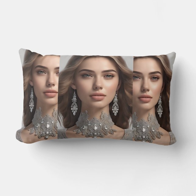 Rectangle Une belle coussin a créé IA (Recto)