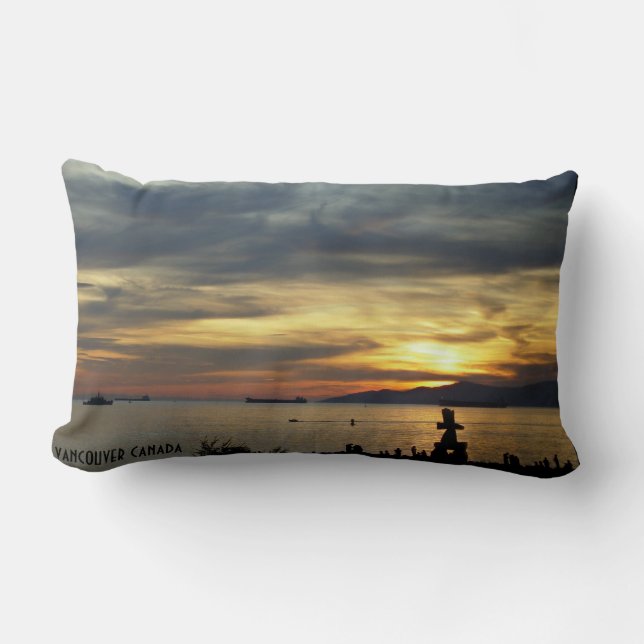 Rectangle Vancouver Souvenir Coussin Vancouver Seascape Cade (Recto)