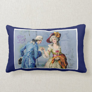 Rectangle Véritable coussin français antique d'amour