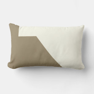 Rectangle Vibes positives Abstrait Art Cream Coussin de cous
