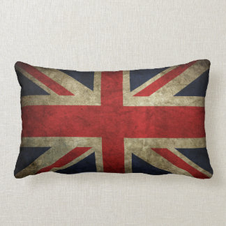 Rectangle Vieux coussin britannique BRITANNIQUE fané de