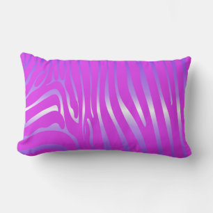 Rectangle Zesty Zebra Pink Lumbar Coussin