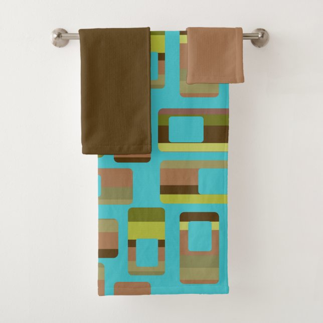 Rectangles à bandes turquoise (En situation)