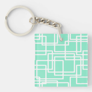 Rectangles Rétro Modernes Sur Aqua Dilué