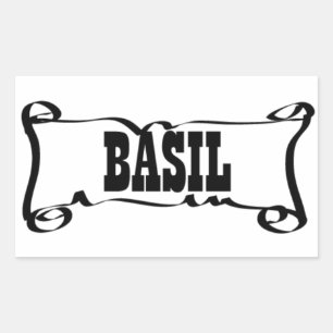 RECTANGULAIRE BÂSIL 'SPICE JAR' STICKER